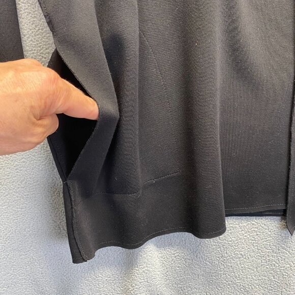 Carolina Belle Montreal Black Hooded Scuba Blazer Jacket Coat Size 2X,Open Front - Picture 8 of 9